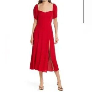 Reformatioln Red Mylah Dress